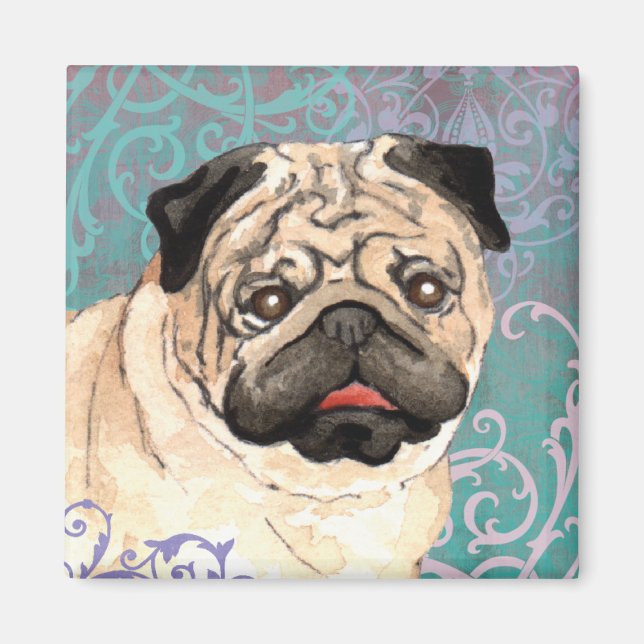 Íman Elegante Pug (Frente)