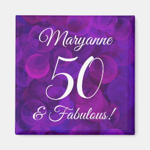 Íman Elegante Purple 50 e Festa de aniversário fabulos