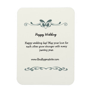Íman elegante recepção de casamento personalizada