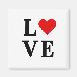 Íman Elegante Simples do Coração do AMVE