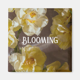 Íman Elegante tulipa amarela Arte Floral