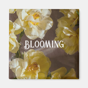 Íman Elegante tulipa amarela Arte Floral