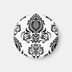Íman Elegante Vintage Damask Textura sem costura