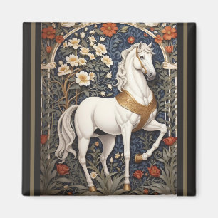 Íman Elegante William Morris Inspirou Cavalo Branco
