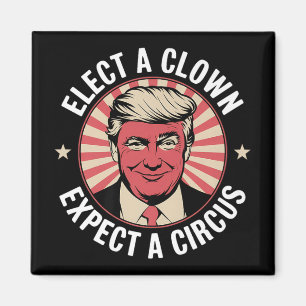 Íman Eleger Um Palhaço Esperando Um Impeach Trump Anti 