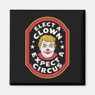 Íman Eleger Um Palhaço Esperando Um Impeach Trump Anti 