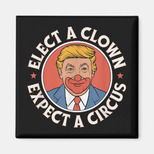 Íman Eleger Um Palhaço Esperando Um Impeach Trump Anti 