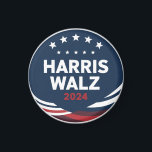 Íman Eleição do Botão Retro para Democratas Harris Walt<br><div class="desc">Eleição do Botão Retro para Democratas Harris Waltz 2024</div>