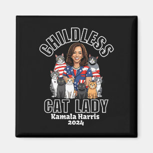 Íman Eleição Engraçada De Gato Para Kamala Harris 2024