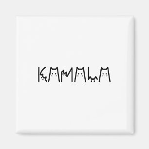 Íman Eleição engraçada positiva com letras de gato Harr