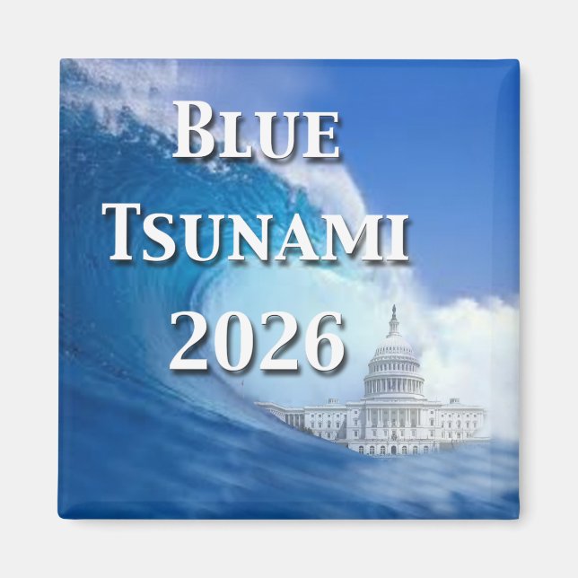 Íman Eleição Tsunami Azul 2026 (Frente)