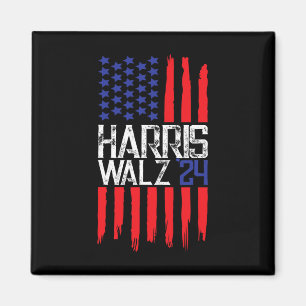 Íman Eleja Kamala Harris & Tim Walz 2024 Bandeira Ameri