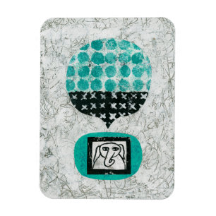 Íman Elephant Lembrando-se do Magnet do Refrigerador