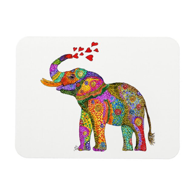Íman Elephant Magnet 3"x4" (Horizontal)