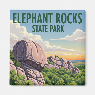 Íman Elephant Rocks State Park Viagem Missouri