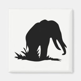 Íman Elephant Silhouette