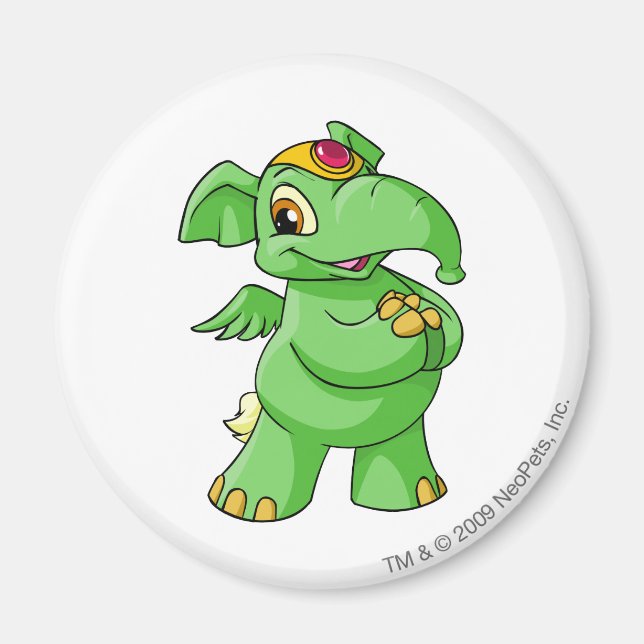 Íman Elephante Green (Frente)
