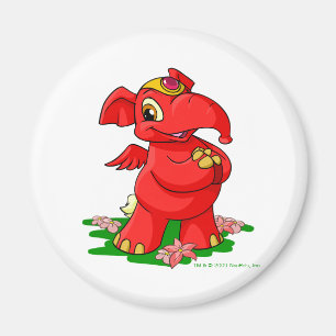 Íman Elephante vermelho alegre em Shenkuu