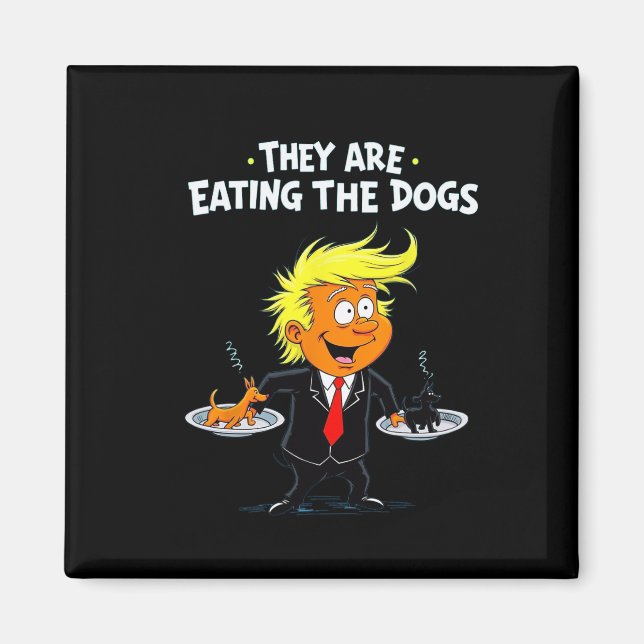 Íman Eles estão comendo a citação engraçada dos cães (Frente)