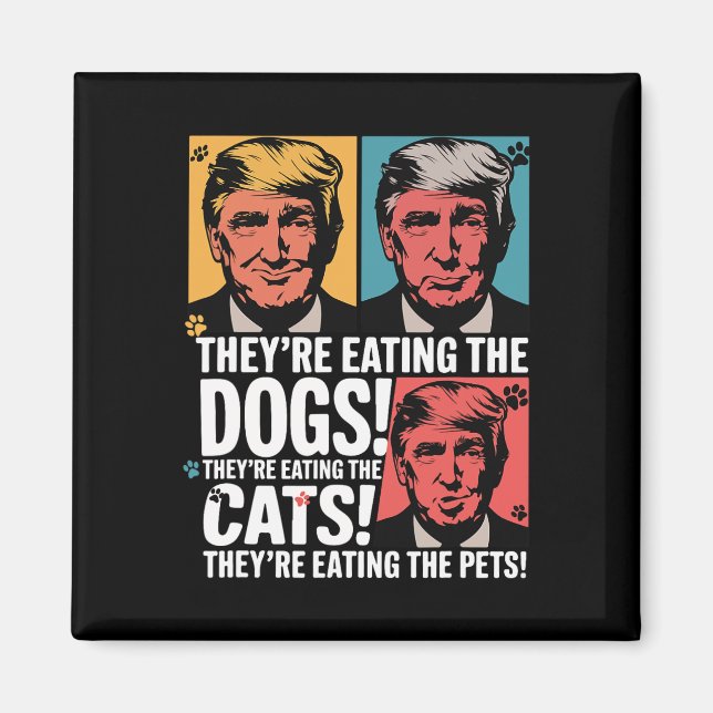 Íman Eles estão comendo os cães Trump Vs Kamala Eleito  (Frente)