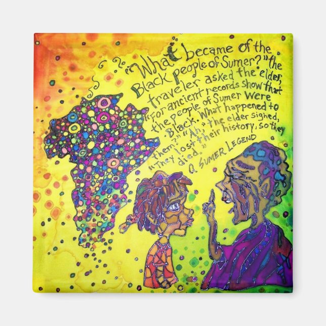 Íman Eles Perderam O Histórico De Um Magnete Quadrado D (Frente)