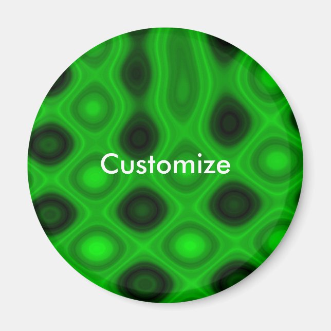 Íman Eletricidade verde III - Modelo (Frente)