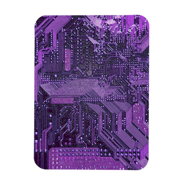 Íman Eletrônicos técnicos de Conselho cibernético roxo (Vertical)