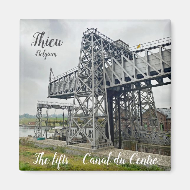 Íman Elevação de barco de Thieu na Bélgica (Frente)