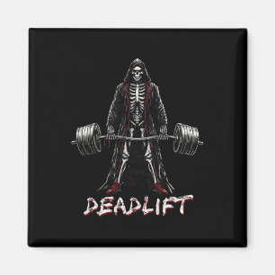 Íman Elevação do Skeleton Halloween Piadas Gym Levantam