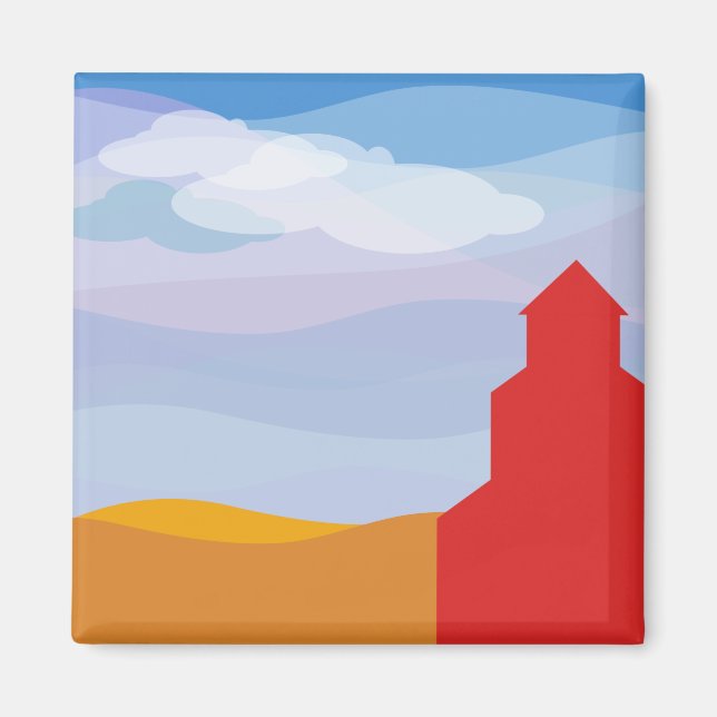 Íman Elevador de Cinza Saskatchewan (Frente)