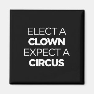 Íman Eleve Um Palhaço Esperando Um Circo Engraçado Anti