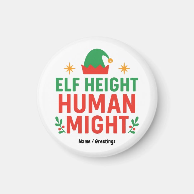 Íman Elf Height Humano Pode Engraçado Pessoas Curtas Xm (Frente)