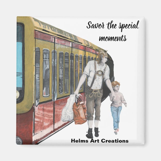 Íman Elf Train Trip Fantasy Art Butnet (Frente)