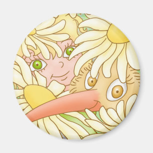 Íman Elfleda e quivi no ímã das margaridas