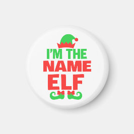 Íman Elfo de Natal Personalizado