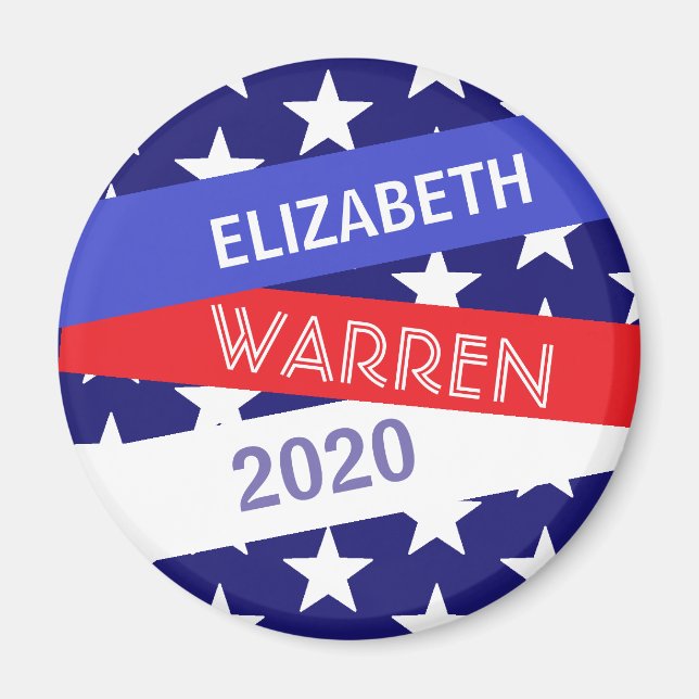 Íman Elizabeth Warren para o Presidente 2020 (Frente)