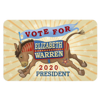 Íman Elizabeth Warren Presidente 2020 Democrata Donkey