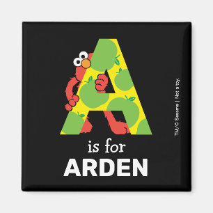 Íman Elmo Alfabeto   A Maçã