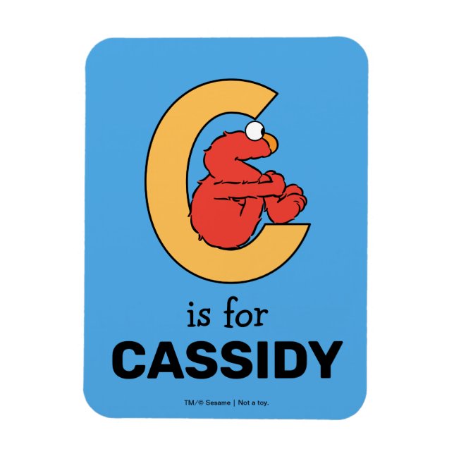 Íman Elmo Alphabet | C Laranja (Vertical)