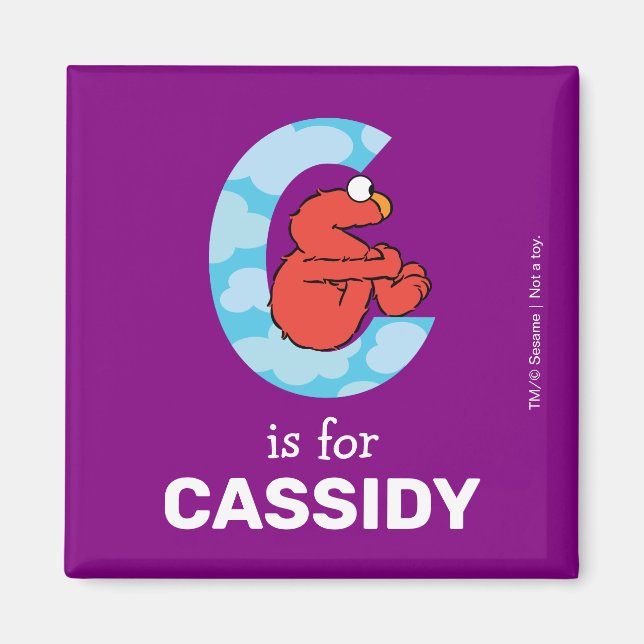 Íman Elmo Alphabet | C Nuvens (Frente)