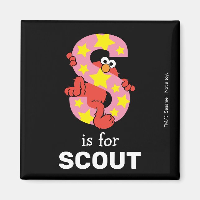 Íman Elmo Alphabet | Estrela S (Frente)