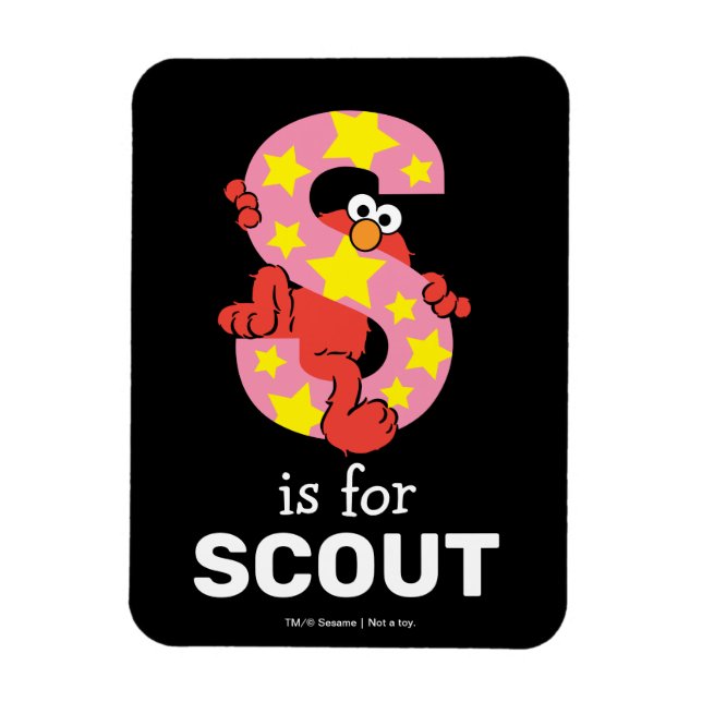 Íman Elmo Alphabet | Estrela S (Vertical)