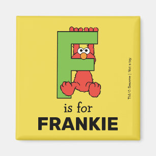 Íman Elmo Alphabet   F Green