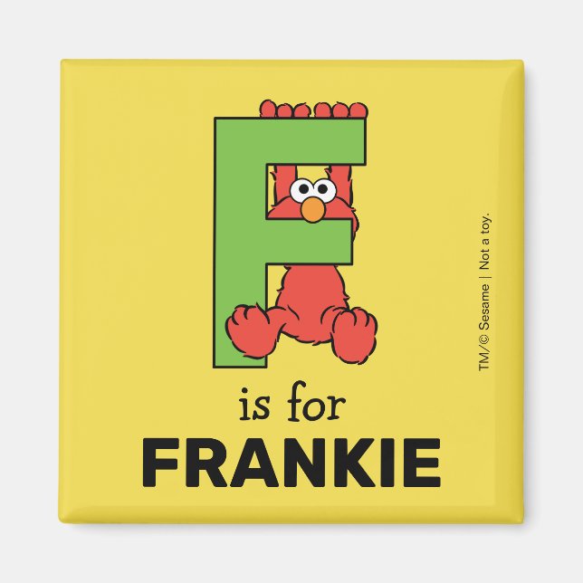 Íman Elmo Alphabet | F Verde (Frente)