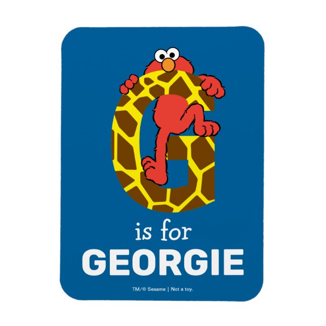 Íman Elmo Alphabet | G Girafa (Vertical)