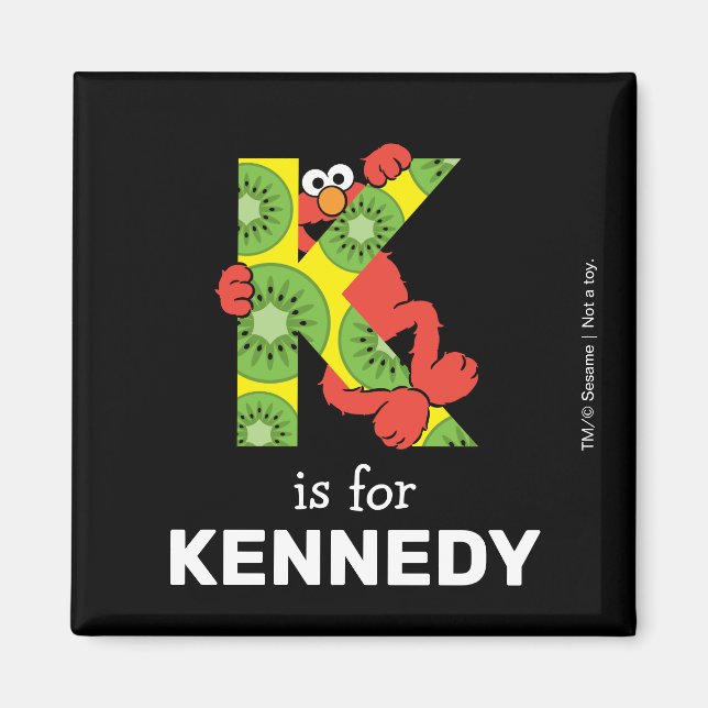 Íman Elmo Alphabet | K Kiwi (Frente)