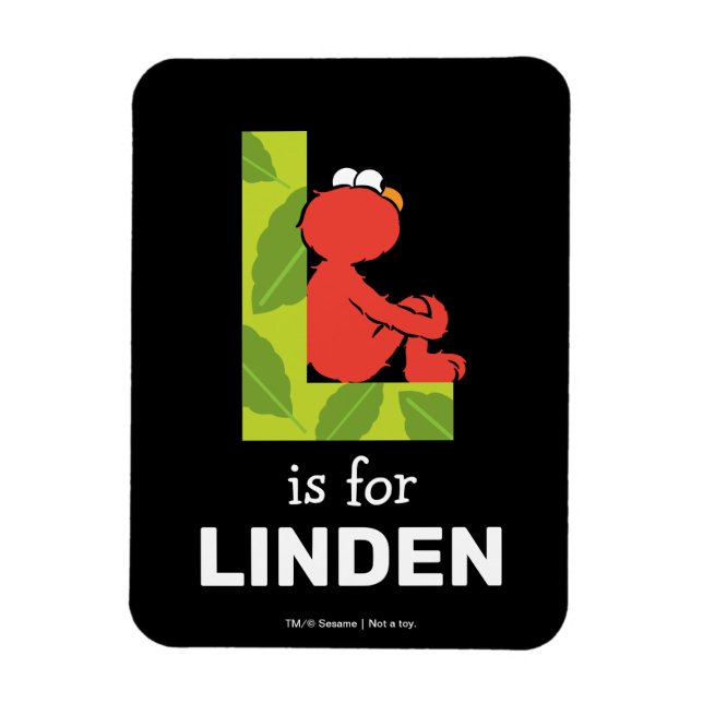 Íman Elmo Alphabet | L Folha (Vertical)