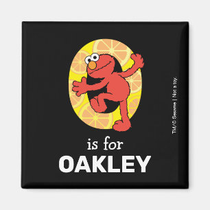 Íman Elmo Alphabet O Laranja