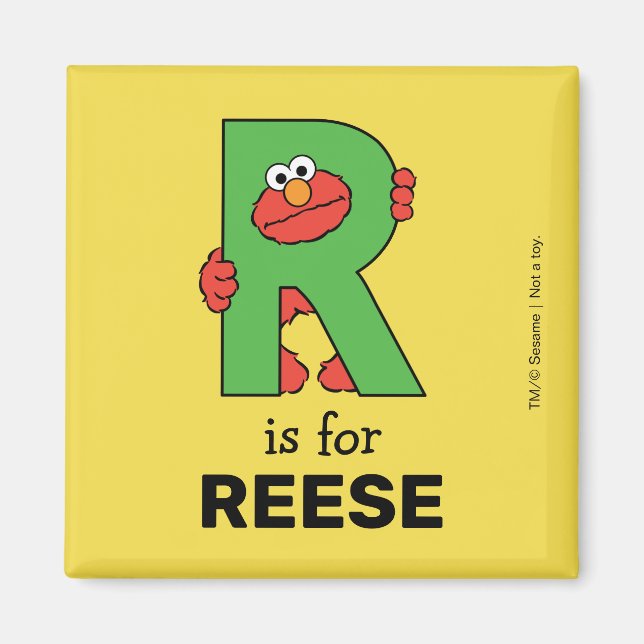 Íman Elmo Alphabet | R Verde (Frente)