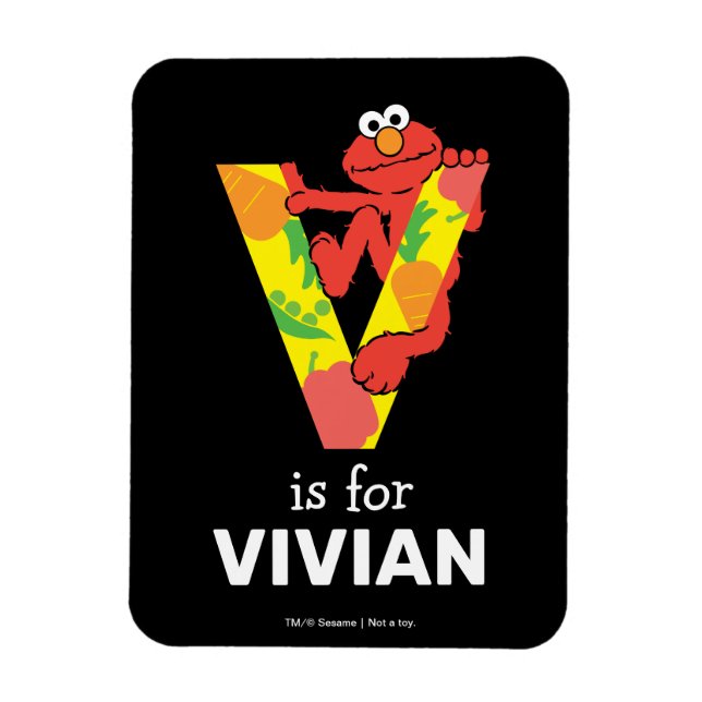 Íman Elmo Alphabet | T Rosa (Vertical)